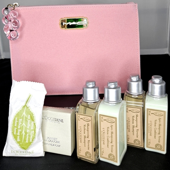MAC Cosmetics Other - MAC & L'Occitane 7 pc TRAVEL set & case new Limited Edition